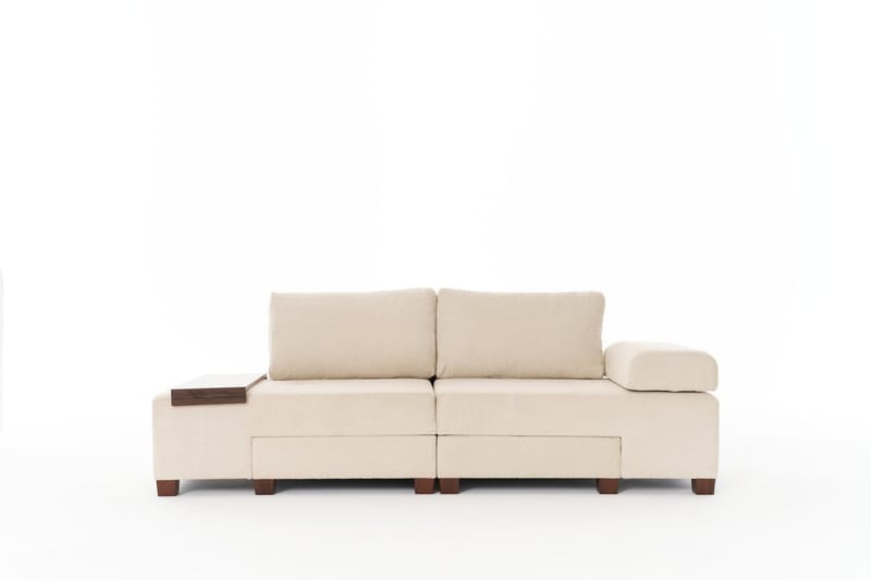 3-seters Sovesofa Perenna - Krem - Møbler - Sofaer - Sovesofaer - 3 seters sovesofa