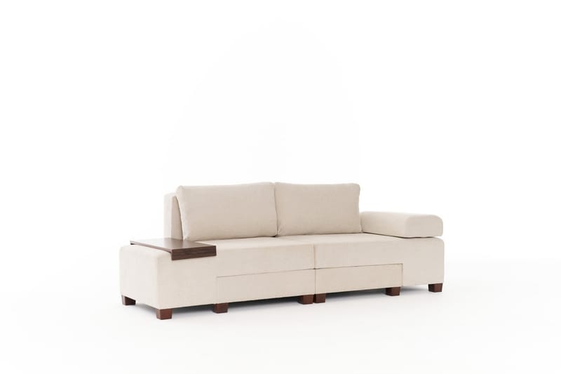 3-seters Sovesofa Perenna - Krem - Møbler - Sofaer - Sovesofaer - 3 seters sovesofa