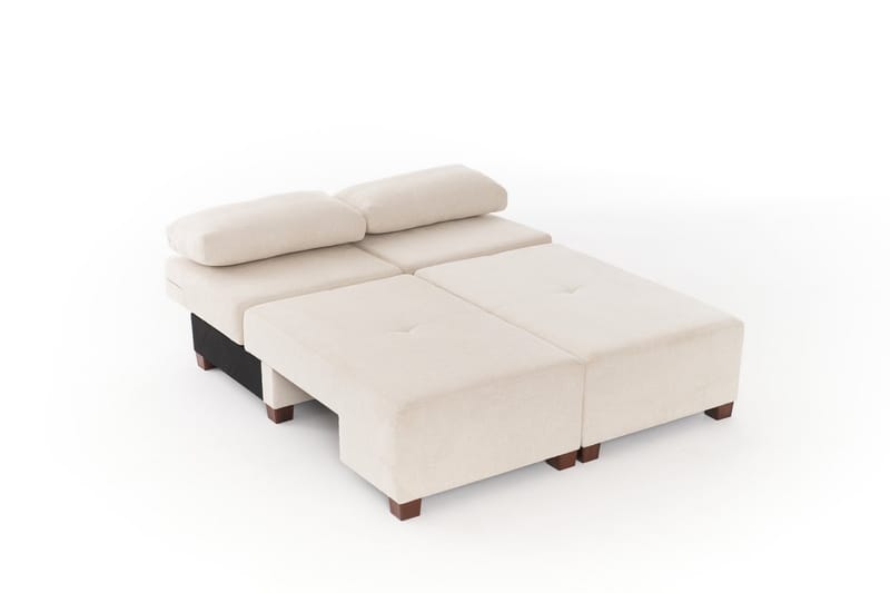 3-seters Sovesofa Perenna - Krem - Møbler - Sofaer - Sovesofaer - 3 seters sovesofa