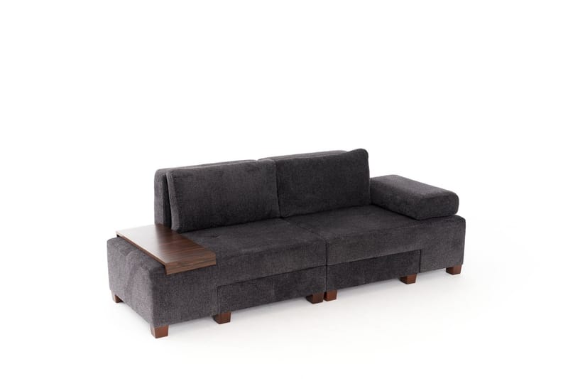 3-seters Sovesofa Perenna - Antrasitt - Møbler - Sofaer - Sovesofaer - 3 seters sovesofa