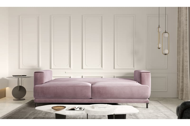 4-seters Sovesofa Smithville - Beige - Møbler - Sofaer - Sovesofaer - 4 seters sovesofa