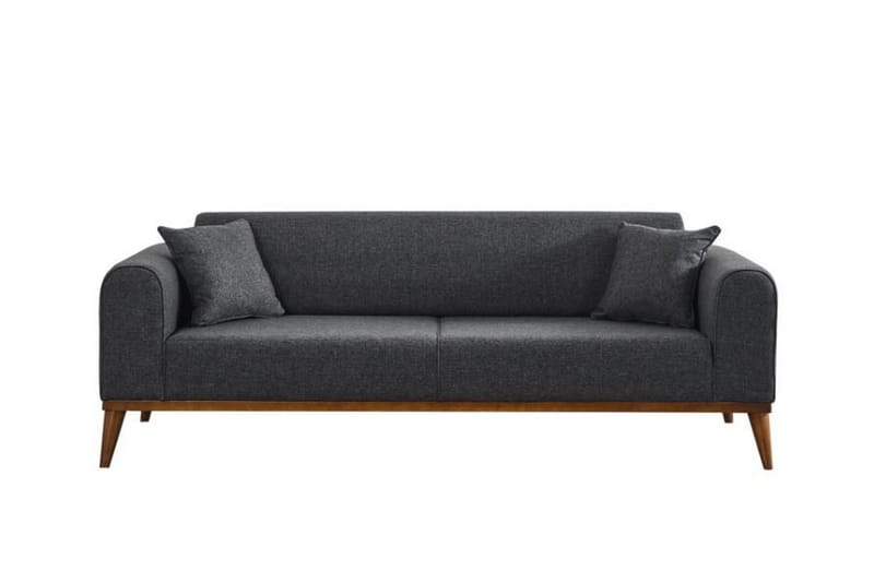 4-seters Sovesofa Akio 4-seters - Antrasitt - Møbler - Sofaer - Sovesofaer - 4 seters sovesofa