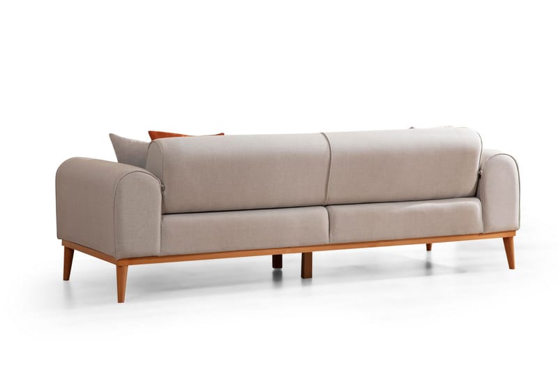 4-seters Sovesofa Kapri 4-seters - Krem - Møbler - Sofaer - Sovesofaer - 4 seters sovesofa