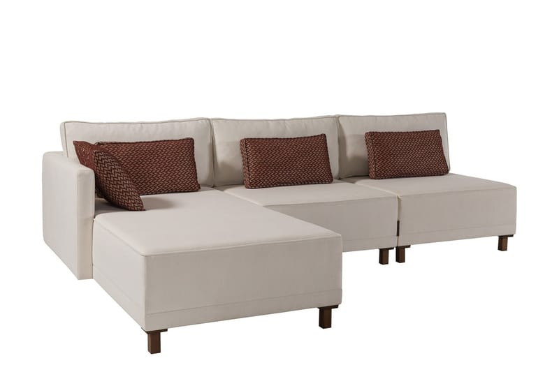 4-seters Sovesofa med Divan Matris 4-seters - Beige - Møbler - Sofaer - Sovesofaer - Sovesofa divan