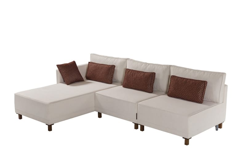 4-seters Sovesofa med Divan Matris 4-seters - Beige - Møbler - Sofaer - Sovesofaer - Sovesofa divan