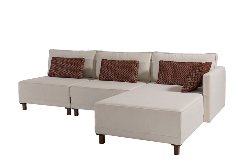 4-seters Sovesofa med Divan Matris 4-seters - Beige - Møbler - Sofaer - Sovesofaer - Sovesofa divan