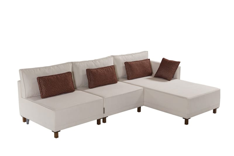 4-seters Sovesofa med Divan Matris 4-seters - Beige - Møbler - Sofaer - Sovesofaer - Sovesofa divan