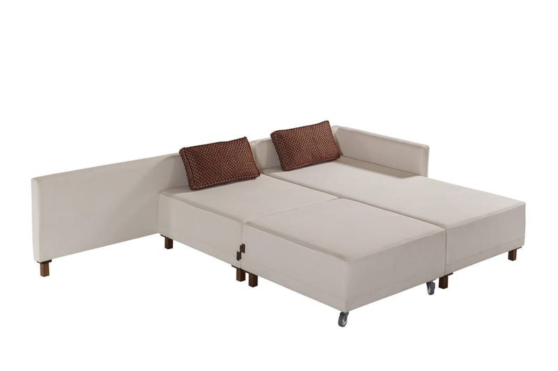 4-seters Sovesofa med Divan Matris 4-seters - Beige - Møbler - Sofaer - Sovesofaer - Sovesofa divan