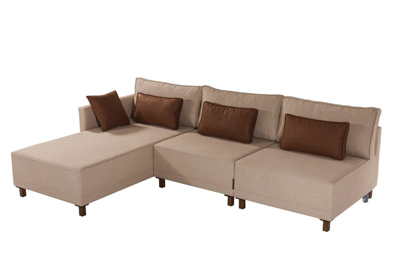 4-seters Sovesofa med Divan Matris 4-seters - Brun - Møbler - Sofaer - Sovesofaer - Sovesofa divan