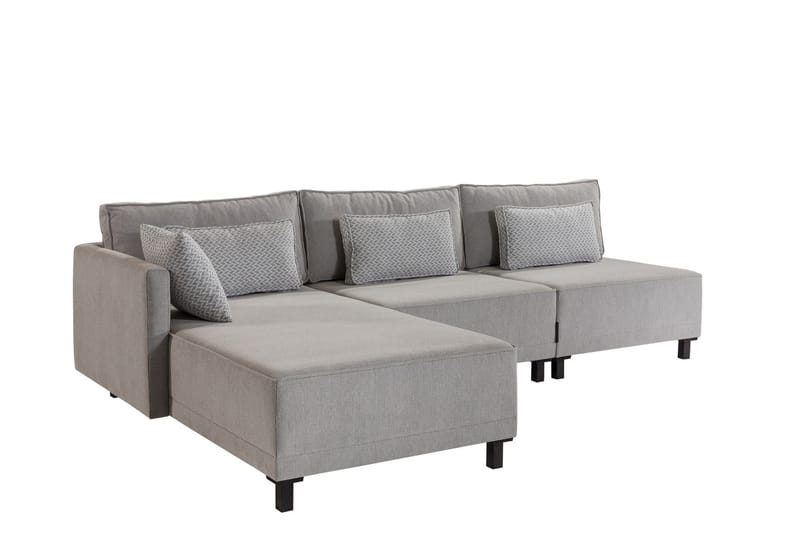 4-seters Sovesofa med Divan Matris 4-seters - Grå - Møbler - Sofaer - Sovesofaer - Sovesofa divan