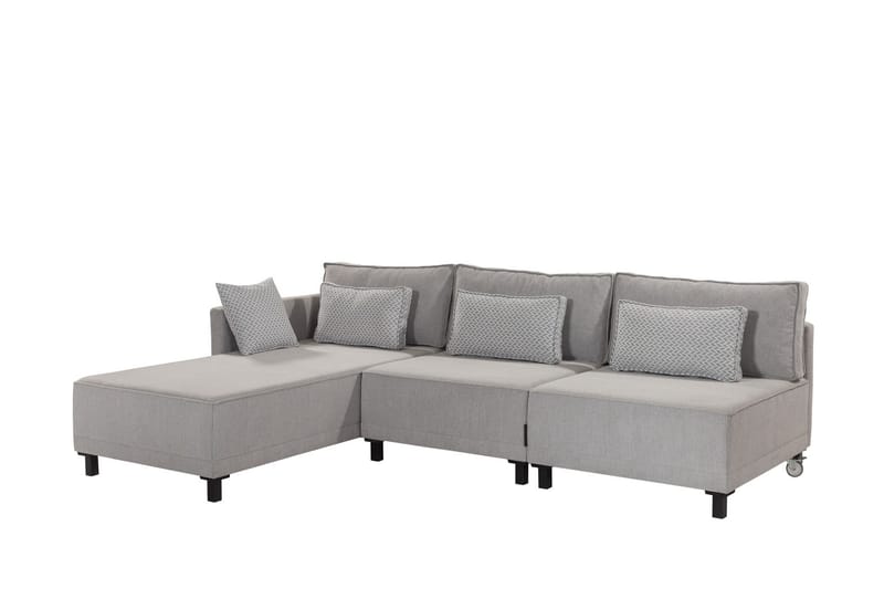 4-seters Sovesofa med Divan Matris 4-seters - Grå - Møbler - Sofaer - Sovesofaer - Sovesofa divan