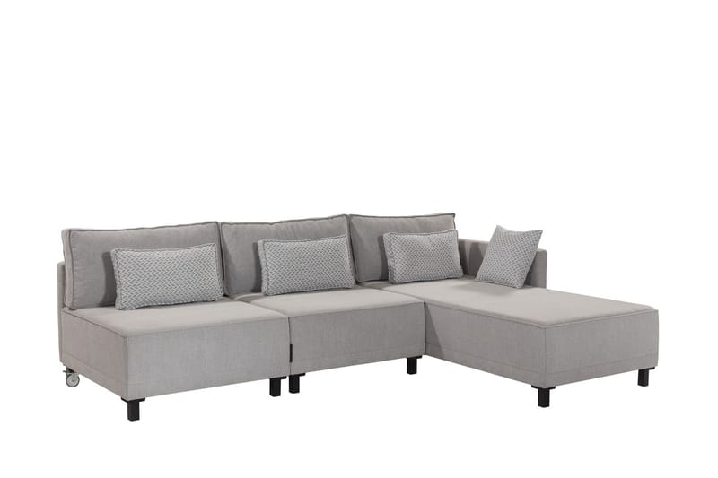 4-seters Sovesofa med Divan Matris 4-seters - Grå - Møbler - Sofaer - Sovesofaer - Sovesofa divan