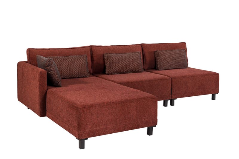 4-seters Sovesofa med Divan Matris 4-seters - Rød - Møbler - Sofaer - Sovesofaer - Sovesofa divan