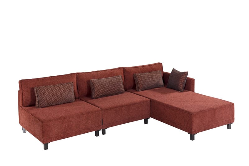 4-seters Sovesofa med Divan Matris 4-seters - Rød - Møbler - Sofaer - Sovesofaer - Sovesofa divan