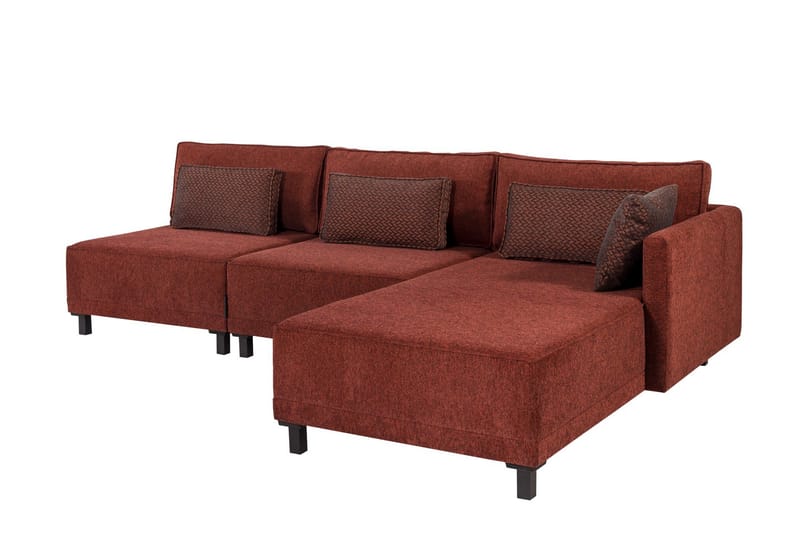 4-seters Sovesofa med Divan Matris 4-seters - Rød - Møbler - Sofaer - Sovesofaer - Sovesofa divan