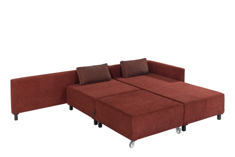 4-seters Sovesofa med Divan Matris 4-seters - Rød - Møbler - Sofaer - Sovesofaer - Sovesofa divan