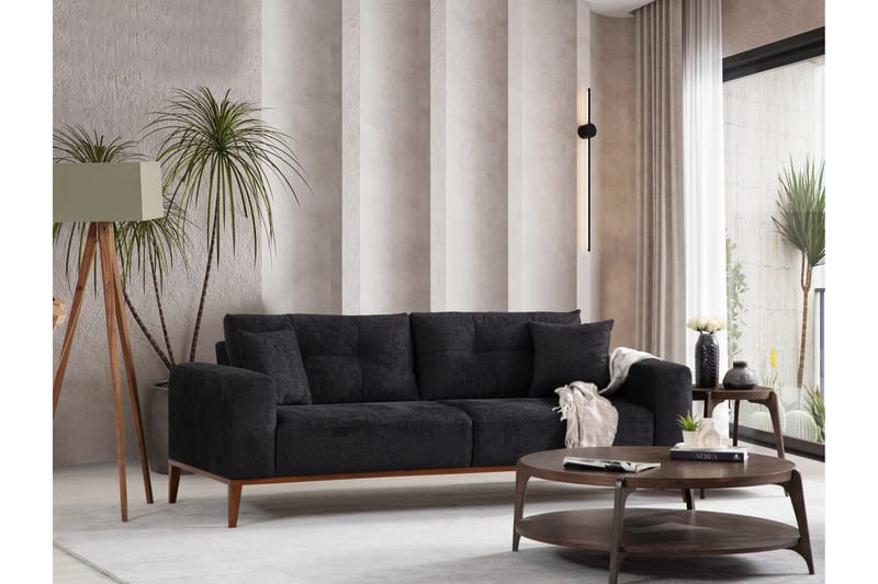 4-seters Sovesofa Sinor 4-seters - Antrasitt - Møbler - Sofaer - Sovesofaer - 4 seters sovesofa