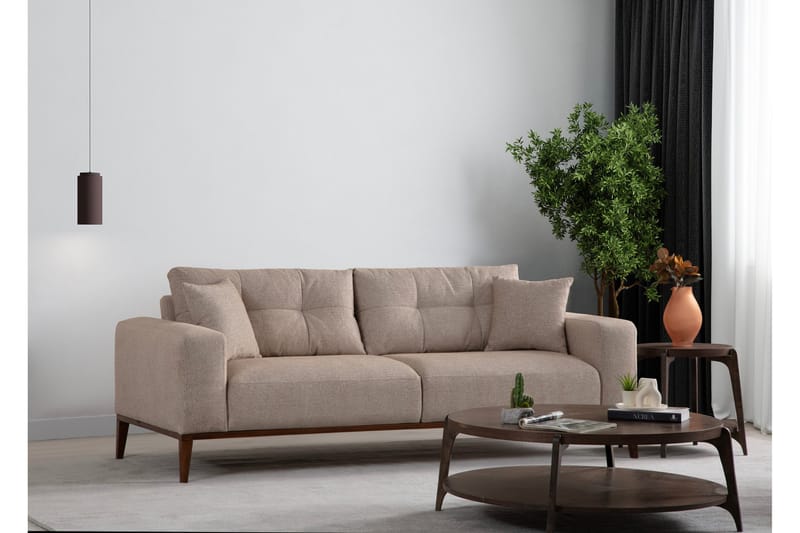 4-seters Sovesofa Sinor 4-seters - Beige - Møbler - Sofaer - Sovesofaer - 4 seters sovesofa