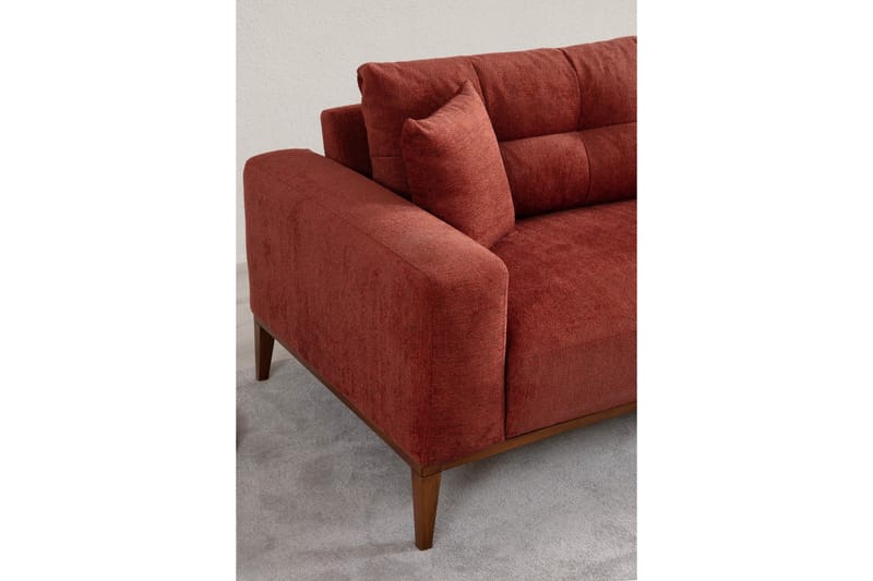 4-seters Sovesofa Sinor 4-seters - Rød - Møbler - Sofaer - Sovesofaer - 4 seters sovesofa