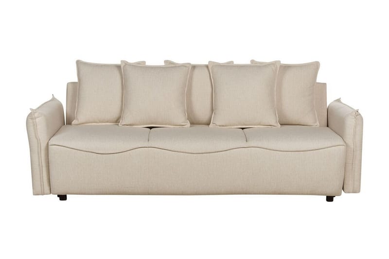 Balendin Sovesofa 3-seter - Beige/Svart - Møbler - Sofaer - Sovesofaer - 3 seters sovesofa