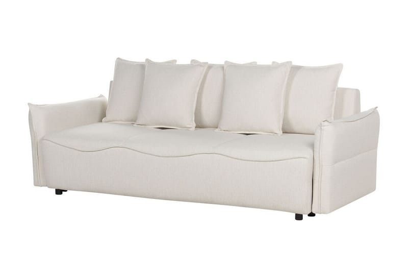 Balendin Sovesofa 3-seter - Krem/Svart - Møbler - Sofaer - Sovesofaer - 3 seters sovesofa