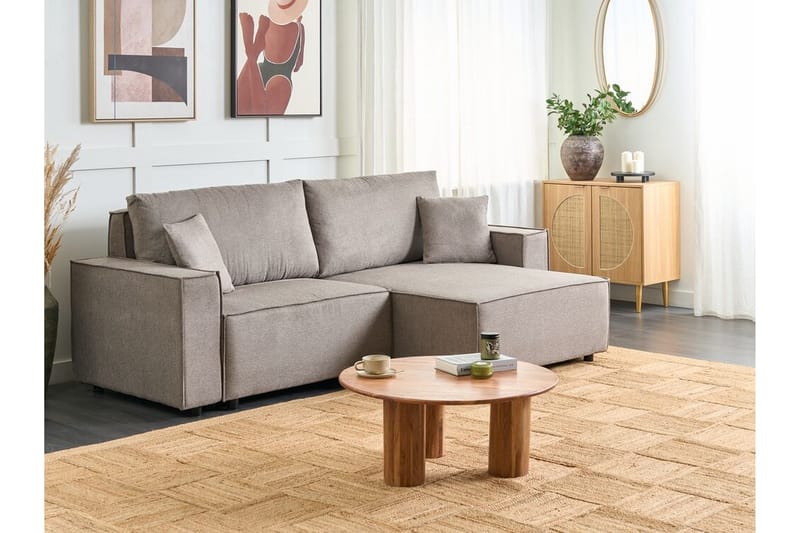 Brian Hjørnesovesofa 3-seter - Taupe - Møbler - Sofaer - Sovesofaer - Hjørnesovesofa