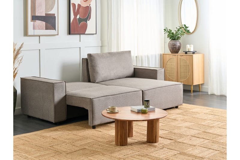 Brian Hjørnesovesofa 3-seter - Taupe - Møbler - Sofaer - Sovesofaer - Hjørnesovesofa