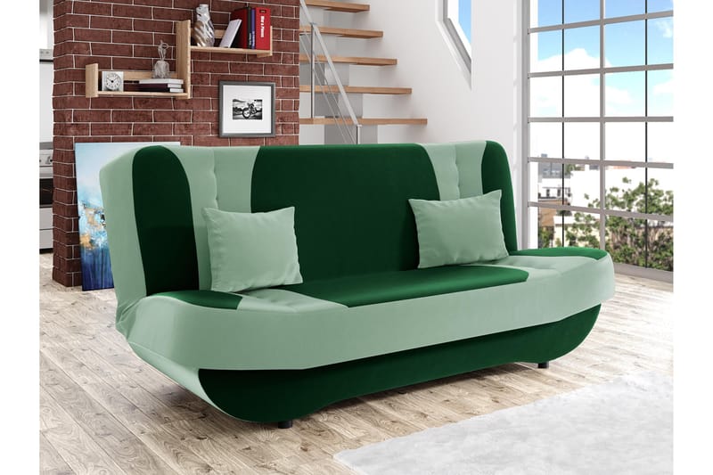 Burralla Sovesofa 2-seter - Grønn - Møbler - Sofaer - Sovesofaer - 2 seters sovesofa