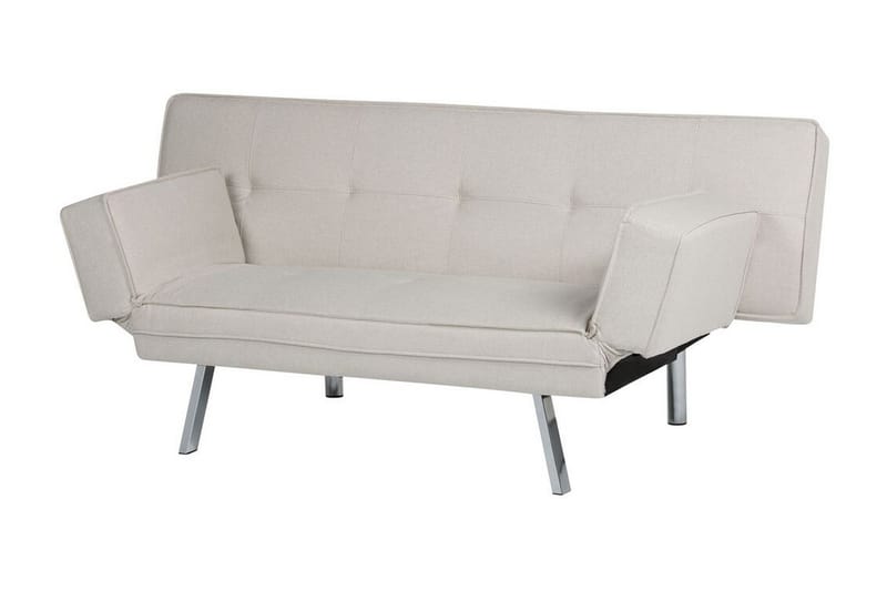 Cathleen Sovesofa 3-seter - Beige/Sølv - Møbler - Sofaer - Sovesofaer - 3 seters sovesofa