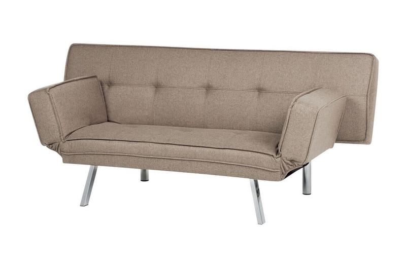 Cathleen Sovesofa 3-seter - Brun/Sølv - Møbler - Sofaer - Sovesofaer - 3 seters sovesofa