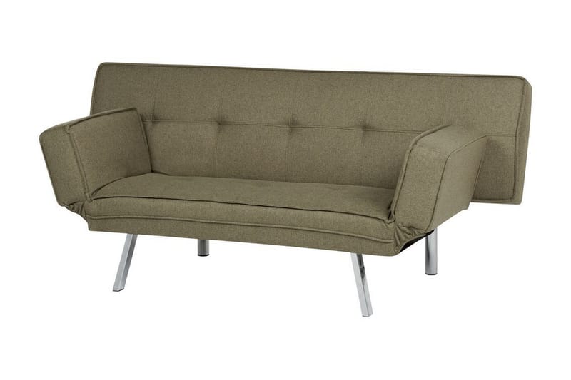 Cathleen Sovesofa 3-seter - Grønn/Sølv - Møbler - Sofaer - Sovesofaer - 3 seters sovesofa