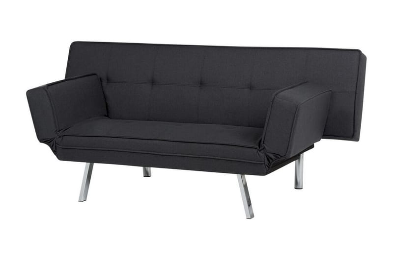 Cathleen Sovesofa 3-seter - Svart/Sølv - Møbler - Sofaer - Sovesofaer - 3 seters sovesofa