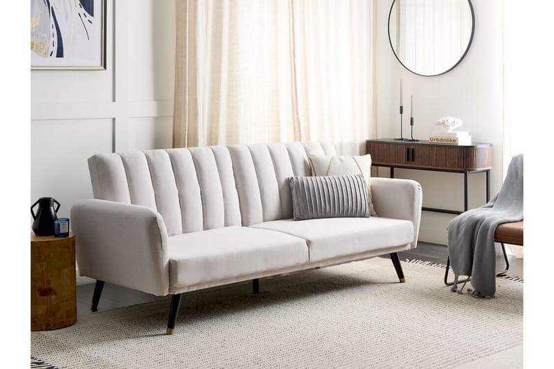 Debrina Sovesofa 3-seter - Beige - Møbler - Sofaer - Sovesofaer - 3 seters sovesofa