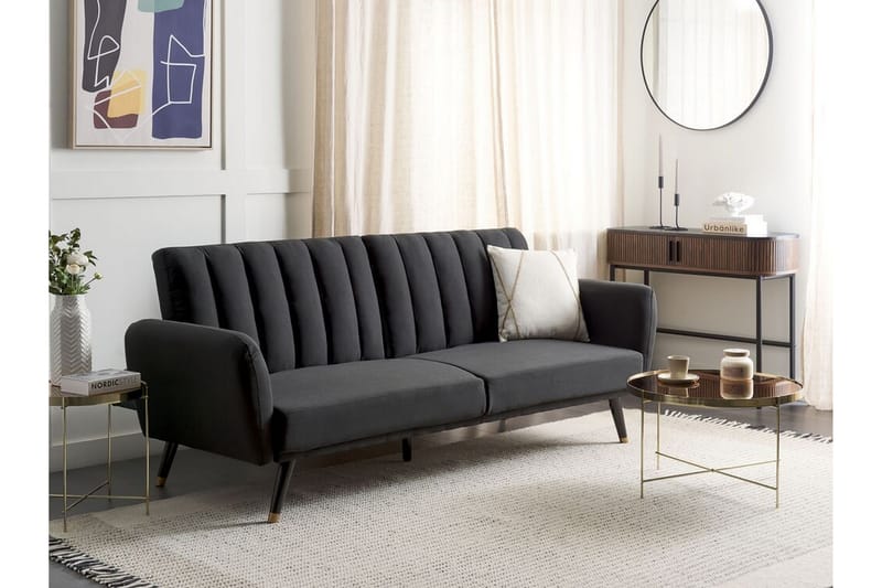 Debrina Sovesofa 3-seter - Svart - Møbler - Sofaer - Sovesofaer - 3 seters sovesofa