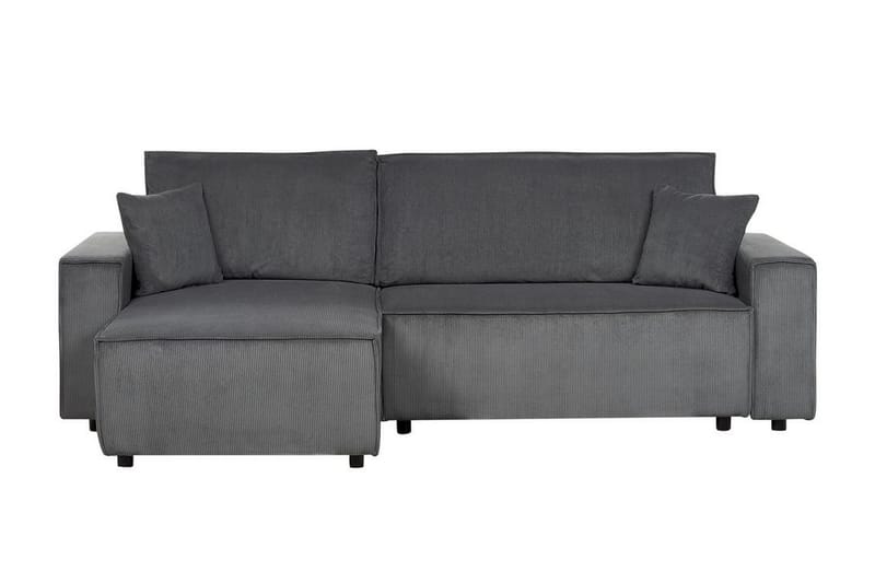 Dyshawn Hjørnesovesofa 2-seter - Grå/Svart - Møbler - Sofaer - Sovesofaer - Hjørnesovesofa