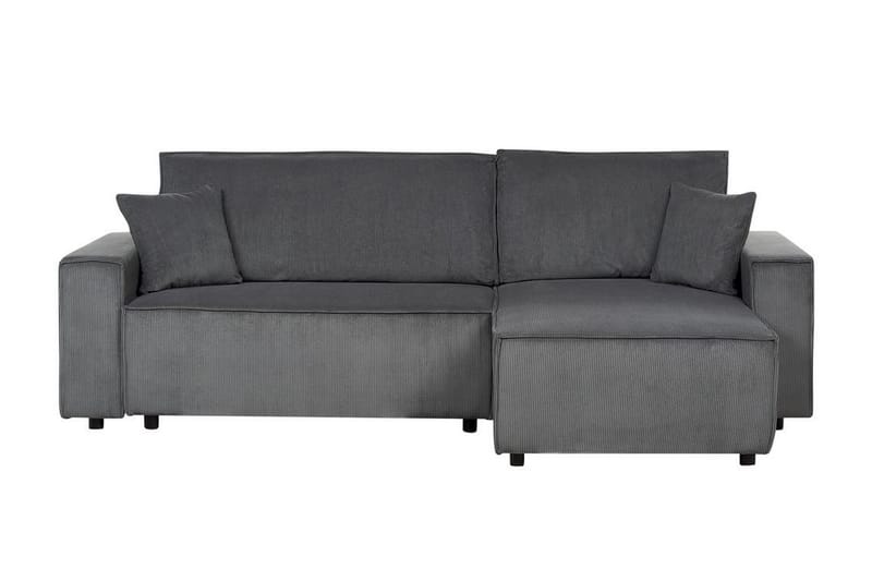 Dyshawn Hjørnesovesofa 2-seter - Grå/Svart - Møbler - Sofaer - Sovesofaer - Hjørnesovesofa