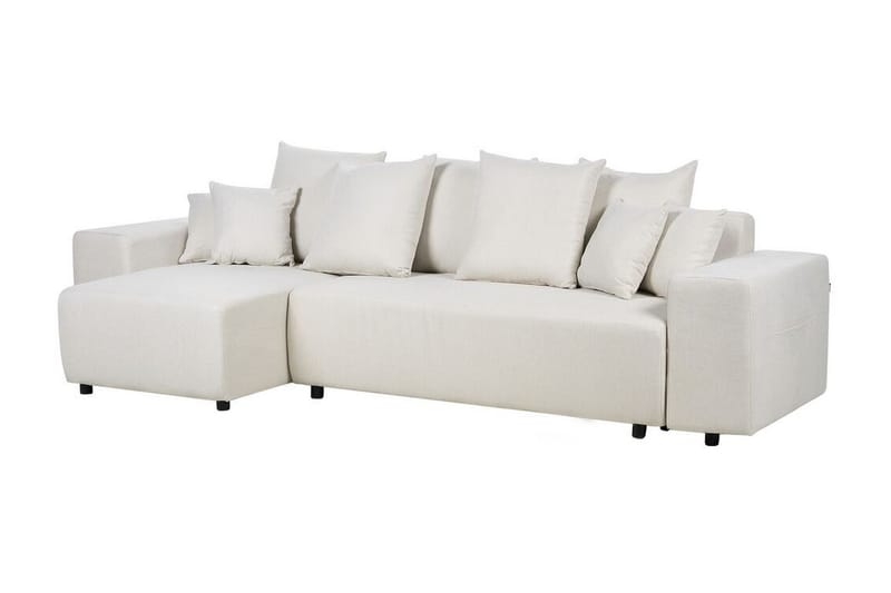 Dysis Hjørnesovesofa 3-seter - Beige/Svart - Møbler - Sofaer - Sovesofaer - Hjørnesovesofa