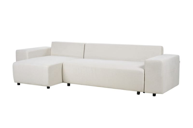 Dysis Hjørnesovesofa 3-seter - Beige/Svart - Møbler - Sofaer - Sovesofaer - Hjørnesovesofa