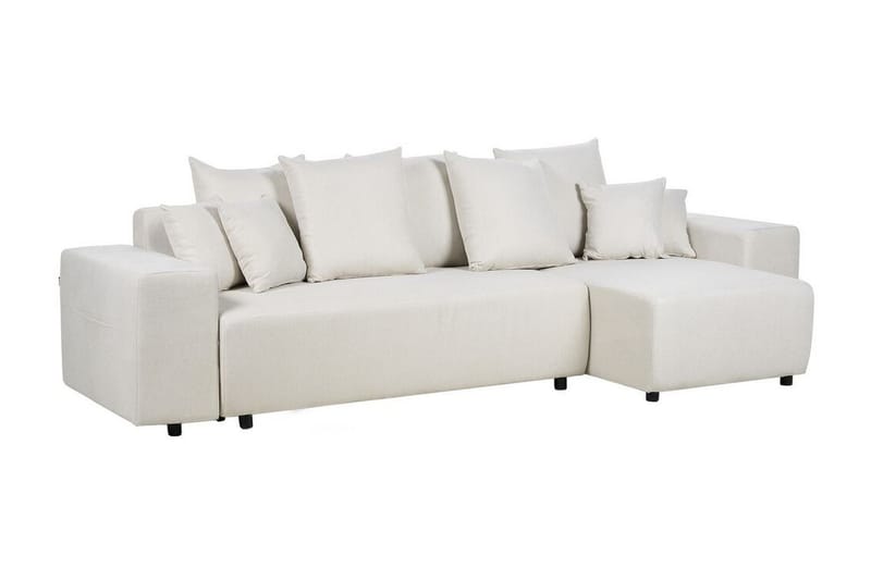 Dysis Hjørnesovesofa 3-seter - Beige/Svart - Møbler - Sofaer - Sovesofaer - Hjørnesovesofa