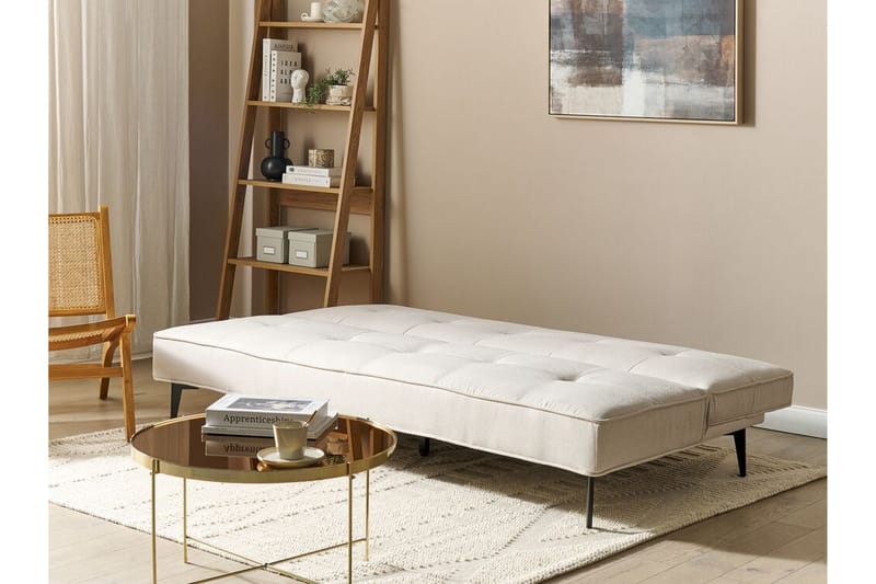 Faizal Sovesofa 3-seter - Beige/Svart - Møbler - Sofaer - Sovesofaer - 3 seters sovesofa