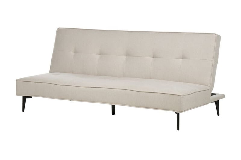 Faizal Sovesofa 3-seter - Beige/Svart - Møbler - Sofaer - Sovesofaer - 3 seters sovesofa