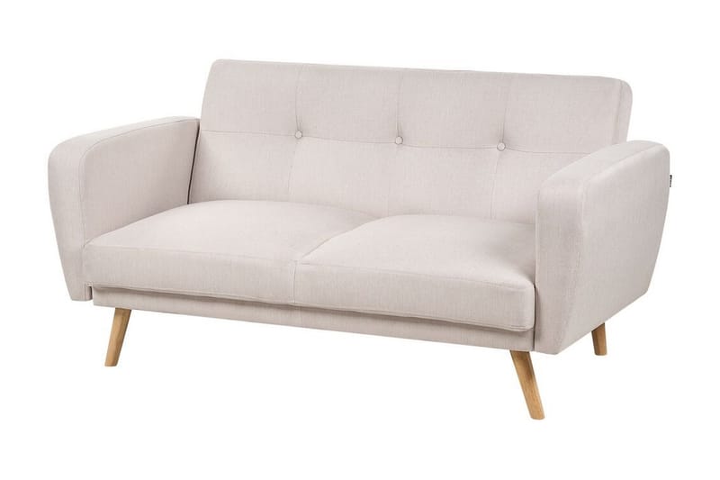 Feliks Sovesofa 2-seter - Beige/Lyst tre - Møbler - Sofaer - Sovesofaer - 2 seters sovesofa