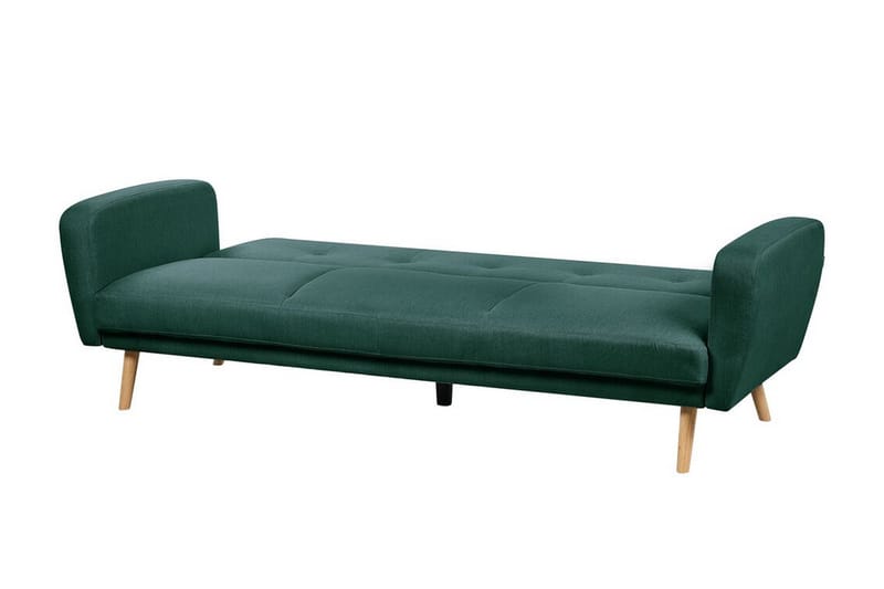 Feliks Sovesofa 3-seter - Grønn/Lyst tre - Møbler - Sofaer - Sovesofaer - 3 seters sovesofa