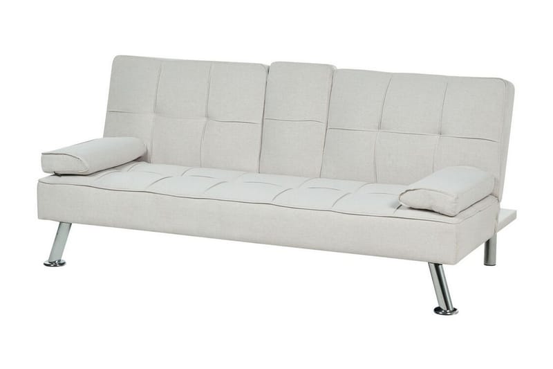 Ferne Sovesofa 3-seter - Beige/Sølv - Møbler - Sofaer - Sovesofaer - 3 seters sovesofa