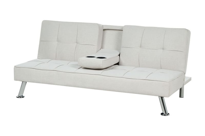 Ferne Sovesofa 3-seter - Beige/Sølv - Møbler - Sofaer - Sovesofaer - 3 seters sovesofa