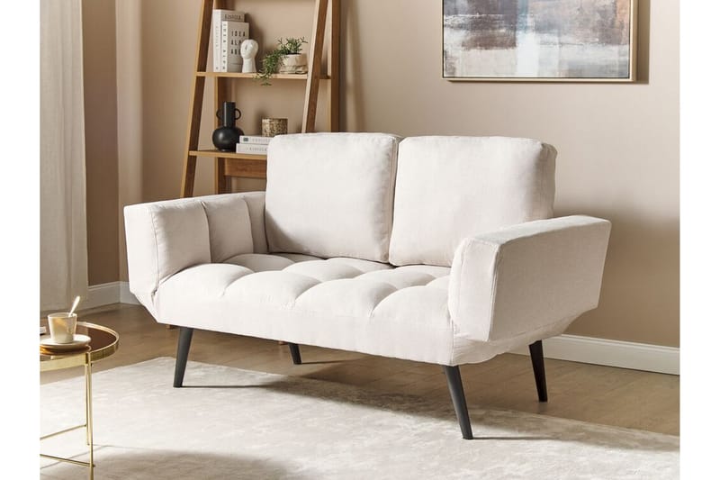 Ferrel Sovesofa 2-seter - Beige/Svart - Møbler - Sofaer - Sovesofaer - 2 seters sovesofa