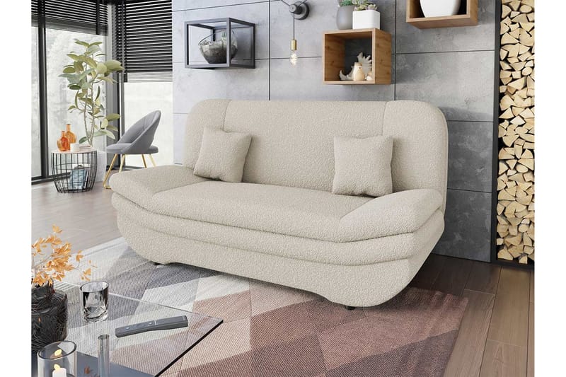 Figurelle Sovesofa 2-seter - Beige - Møbler - Sofaer - Sovesofaer - 2 seters sovesofa