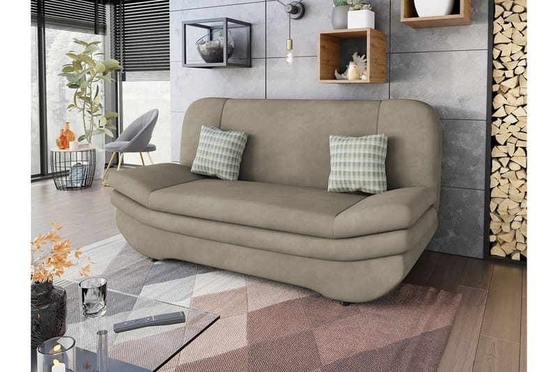 Figurelle Sovesofa 2-seter - Beige/Flerfarget - Møbler - Sofaer - Sovesofaer - 2 seters sovesofa