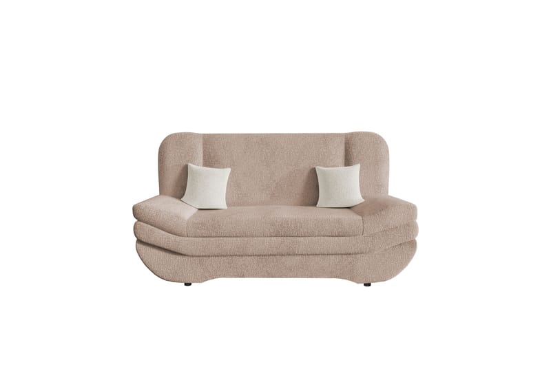 Figurelle Sovesofa 2-seter - Rosa/Beige - Møbler - Sofaer - Sovesofaer - 2 seters sovesofa