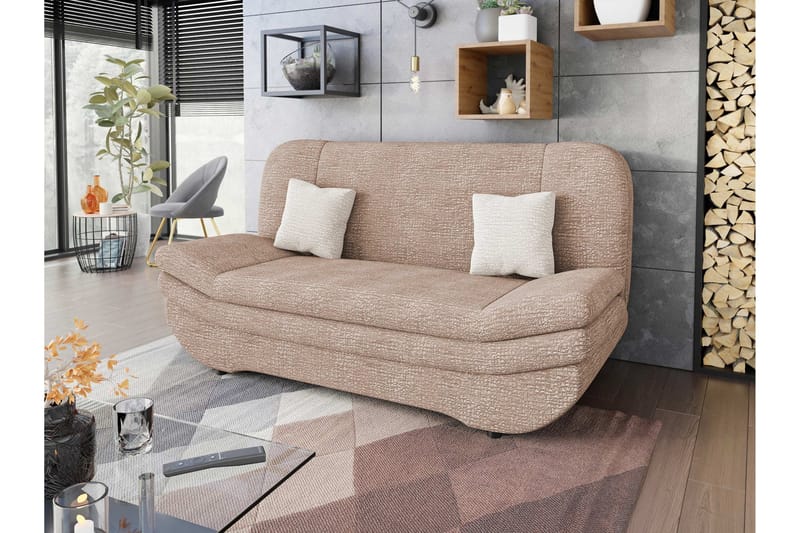 Figurelle Sovesofa 2-seter - Rosa/Beige - Møbler - Sofaer - Sovesofaer - 2 seters sovesofa